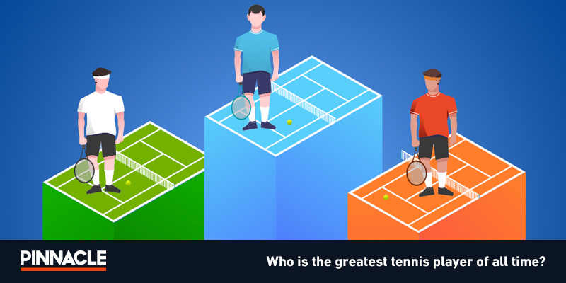 Quem é o melhor tenista de todos os tempos?  Utilizamos dados para  comparar Federer, Nadal e Djokovic